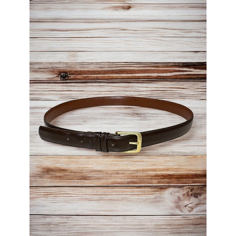Vintage 1980’s Coach 5700 1” Burnished Cowhide Leather Belt - Size 38 - Picture 2 of 8